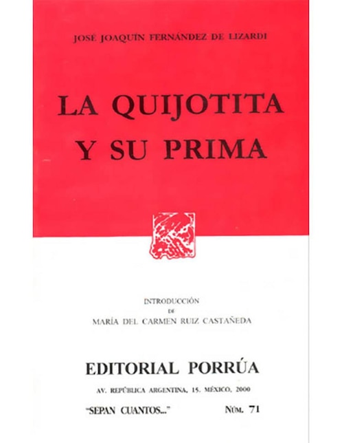 Imagen de producto Libro La Quijotita y Su Prima Sc071