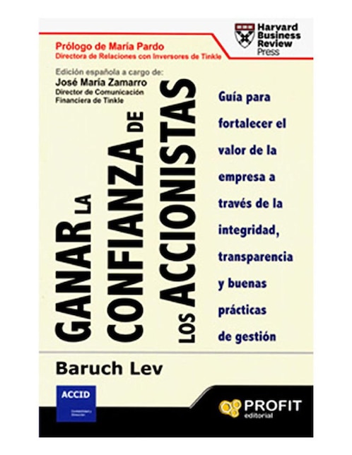 Imagen de producto Libro Ganar La Confianza de los Acciónistas