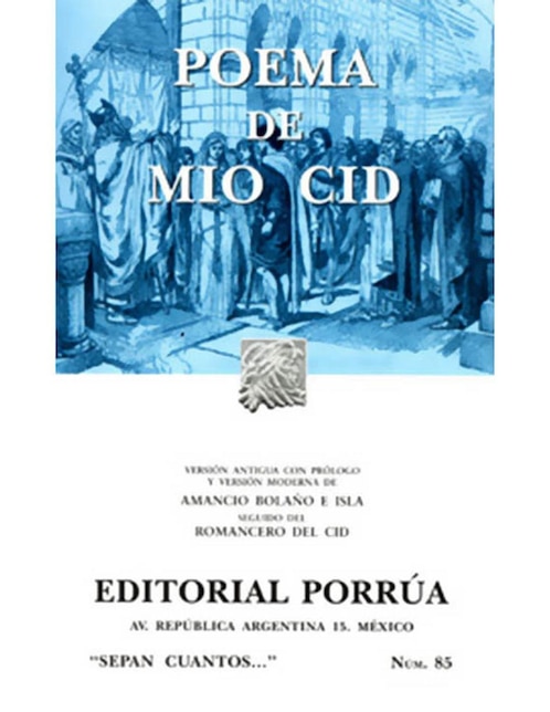 Imagen de producto Libro Poema de Mio Cid