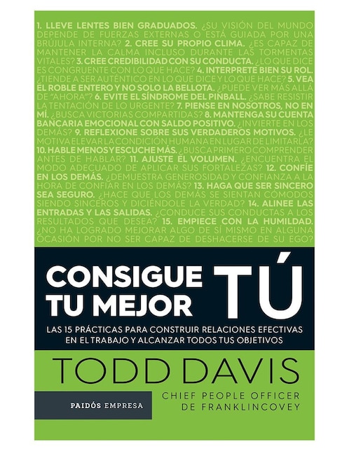 Imagen de producto Libro Consigue Tu Mejor Tú de Davis Todd
