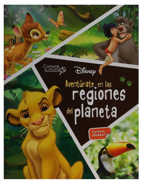 Libro Disney aventúrate en las regiones del planeta