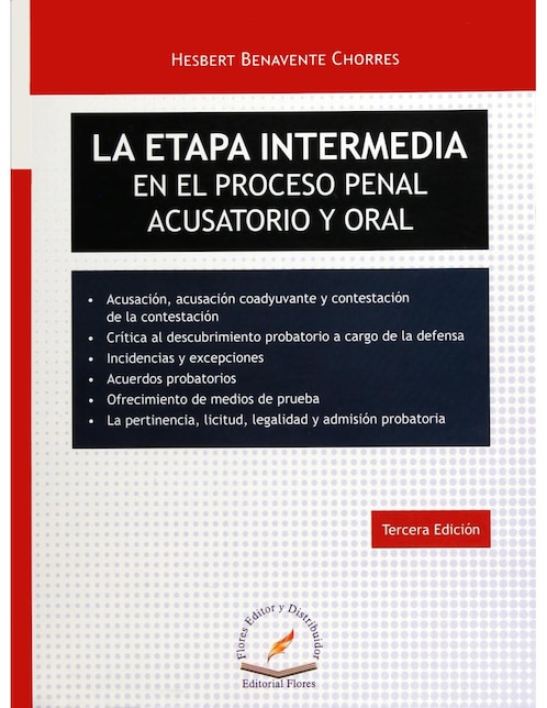 Imagen de producto La Etapa Intermedia en el Proceso Penal Acusatorio y Oral