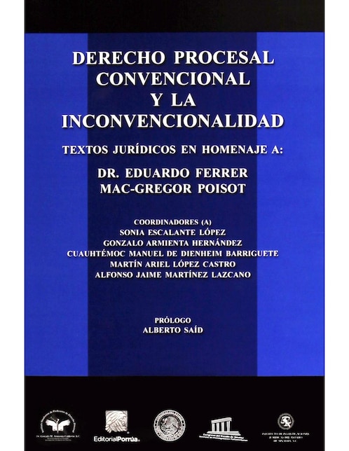Imagen de producto Revista Derecho Procesal Convencional Y La Inconvencionalidad
