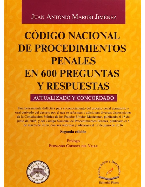 Imagen de producto Revista Codigo Nacional De Procedimientos Penales En 600 Preguntas Y