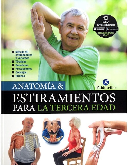 Libro Anatomía & Estiramientos Para La Tercera Edad