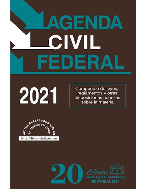 Imagen de producto Agenda civil federal 2021