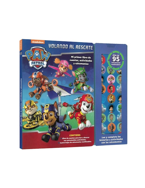 Mi primer libro de cuentos actividades y calcomanías: Paw Patrol Volando Al Rescate