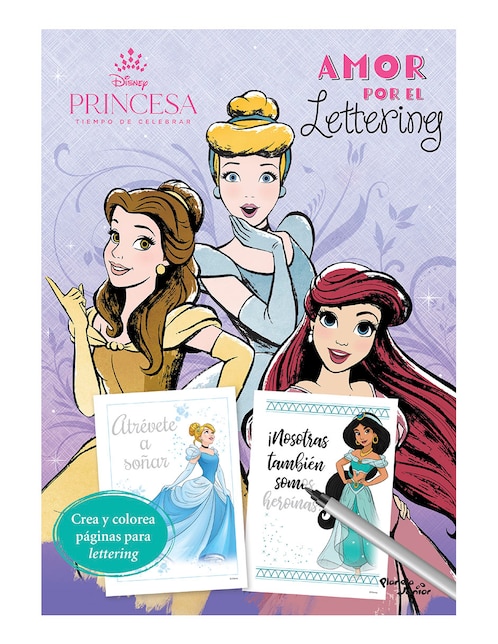 PLANETA Libro Disney princesas. Amor por el lettering de Disney