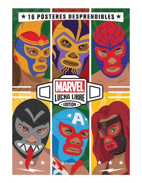 Libro Marvel lucha libre. libro póster de Marvel Libro Marvel lucha libre. libro póster de Marvel