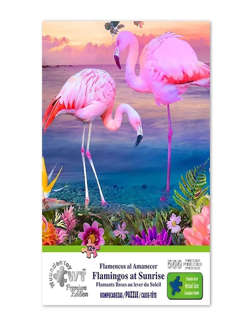 Rompecabezas Wuundentoy Flamencos 500 piezas