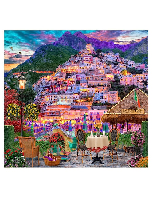 Rompecabezas Costa Amalfi, Italia Wuundentoy 500 piezas