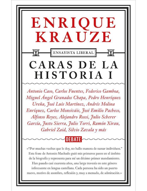 Libro Caras de la historia I de Enrique Krauze
