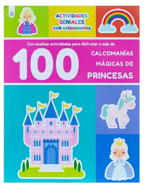 Libro interactivo actividades geniales: 100 calcomanías divertidas de princesas