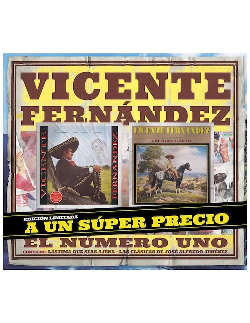 Lástima Que Seas Ajena & Las Clásicas De José Alfredo Jiménez de Vicente Fernández 2 CDs