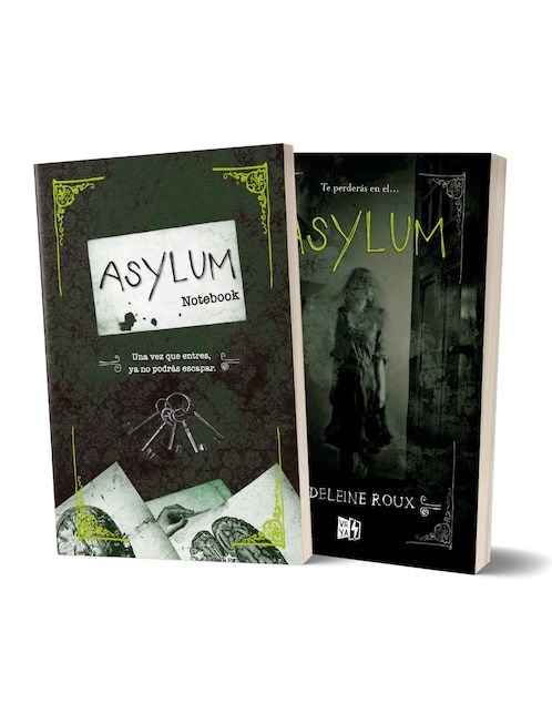 Asylum con libreta de obsequio de Madeleine Roux