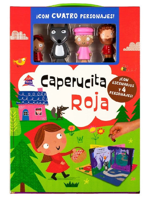 Libro Cuento con figuras playhouse: caperucita roja de Varios