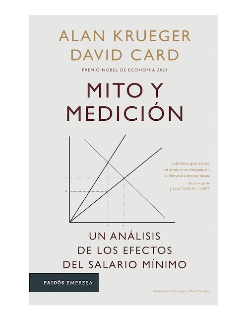Imagen de producto Libro Mito y medición de David Card y Alan Krueger