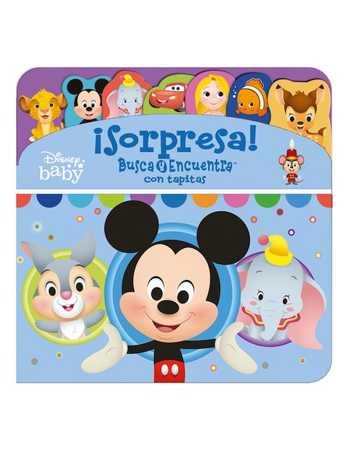 Libro Disney baby busca y encuentra con tapitas de Kathy Broderick