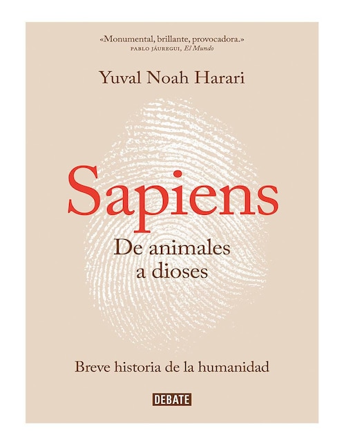 Libro Sapiens: De animales a dioses de Yuval Noah Harari