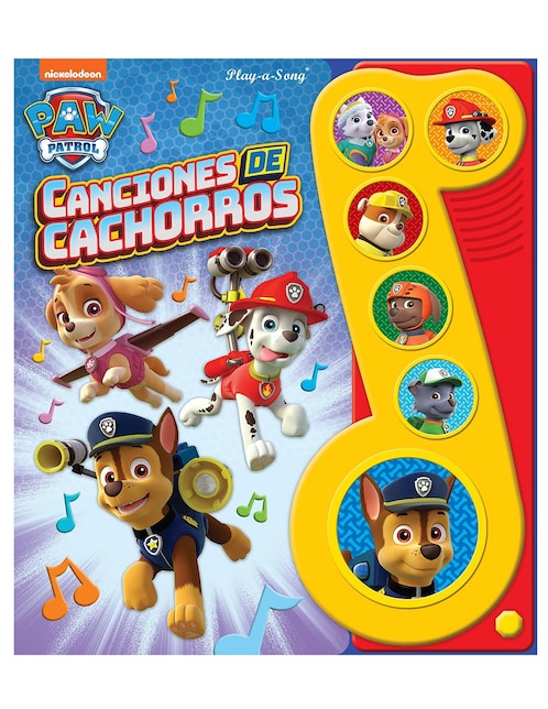 Libro Paw Patrol Canciones de Cachorros de Nickelodeon
