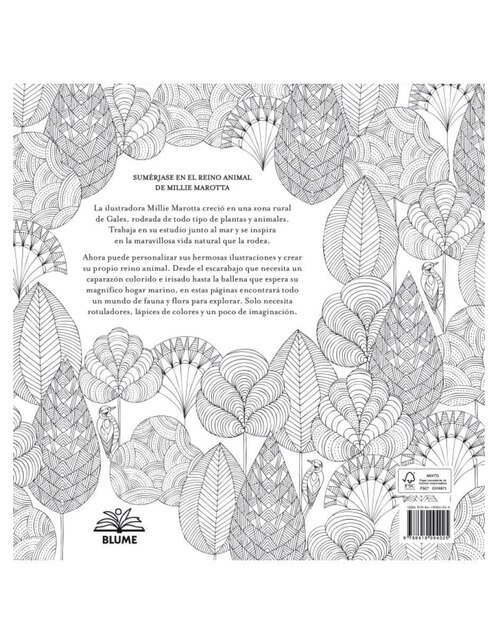 Libro El Reino Animal de Millie Marotta 2
