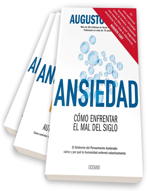 Set 3 libros Serie Ansiedad de Augusto Cury