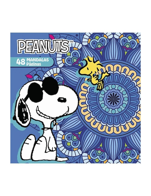 Libro para Colorear Mandalas Peanuts Snoopy 48 páginas de Great Moments Publishing