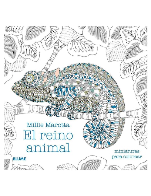 El Reino Animal: Miniaturas para Colorear de Millie Marotta