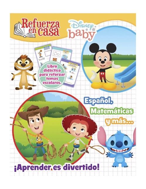 Libro infantil didáctico con actividades Disney Baby de Great Moments Publishing