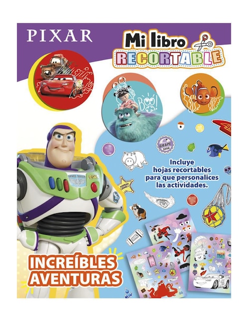 Libro infantil didáctico con actividades Pixar Versión 2 de Great Moments Publishing