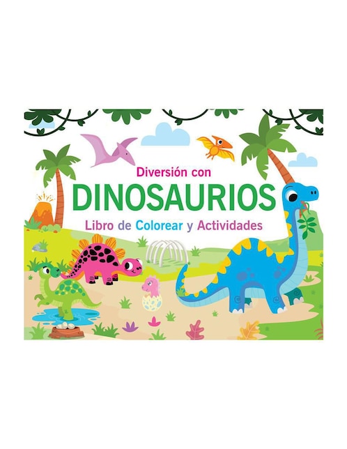 Libro de colorear y actividades: Diversión con Dinosaurios de Great Moments Publishing