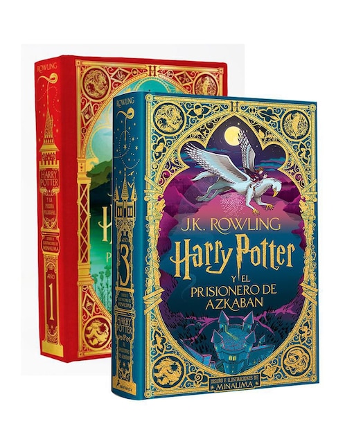 Set 2 libros Harry Potter y la Piedra Filosofal+ El Prisionero de Azkaban de J.K. Rowling
