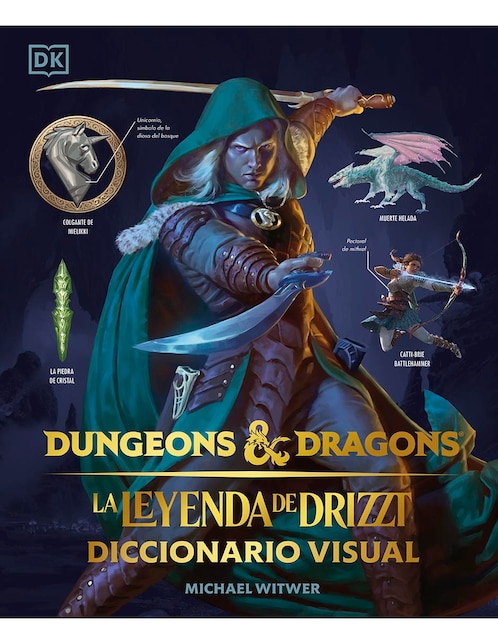 Libro Dungeons & Dragons: La Leyenda de Drizzt Diccionario Visual de Michael Witwer 1