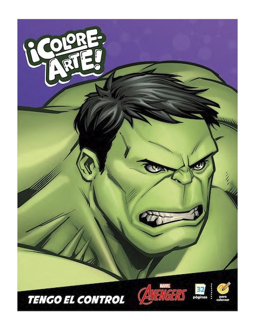 Imagen de producto Disney ¡Colore-arte! Libro para colorear Marvel Avengers Hulk Versión 2 de