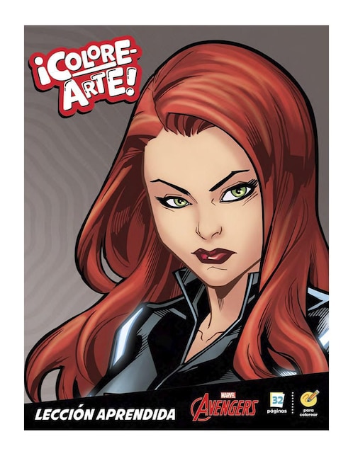 Disney ¡Colore-arte! Libro para colorear Marvel Avengers Black Widow Versión 2