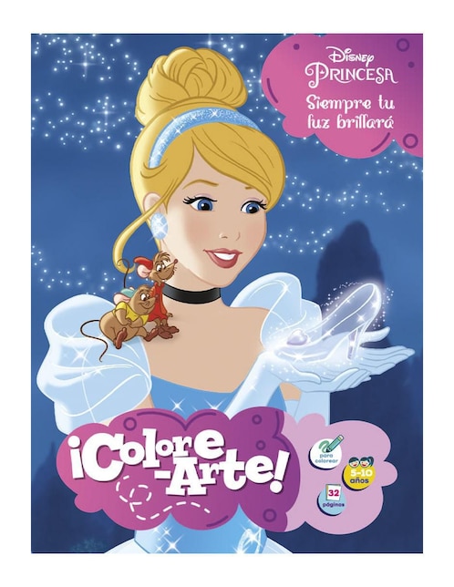 Disney ¡Colore-arte! Libro para colorear Princesa Cenicienta Versión 2