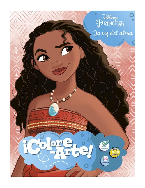 Disney ¡Colore-arte! Libro para colorear Princesa Moana Versión 2