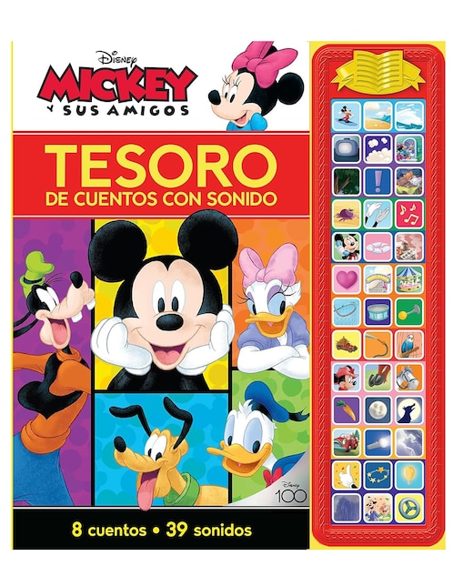 Libro Disney Mickey y sus amigos Tesoro de cuentos con sonido de PI Kids