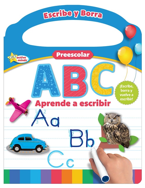 PHOENIX INTERNATIONAL PUBLICATIONS Libro Escribe y borra. Preescolar ABC Aprende a escribir de Sequoia Childrens Publishing