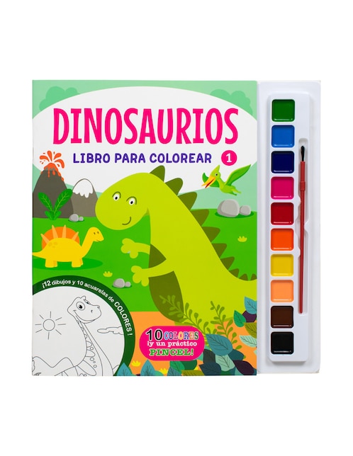 Dinosaurios libro para colorear 1 de Silver Dolphin