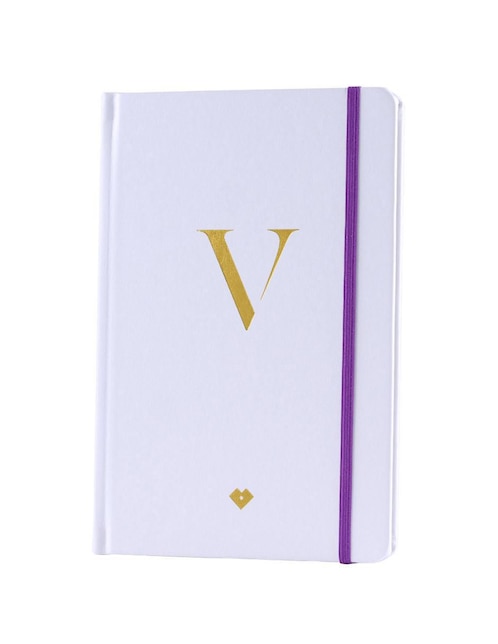 Libreta Luckyly rayada y blanca