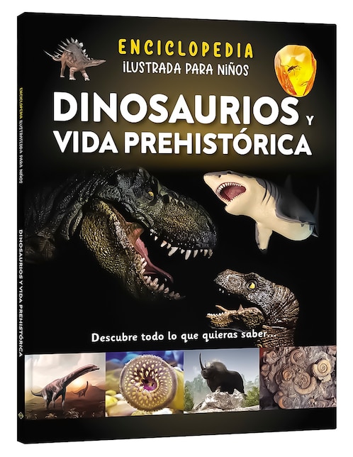 Enciclopedia ilustrada para niños. Dinosaurios y vida prehistórica de Catmint Books