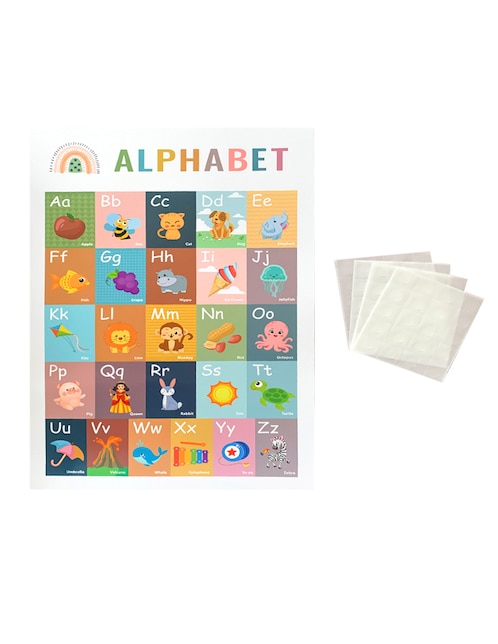 Tarjetas educativas Juego de palabras abecedario The Paper Studio