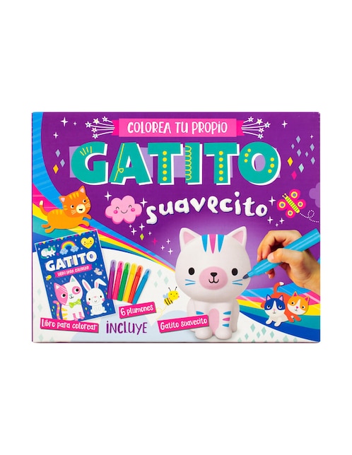 Libro Colorea tu propio Gatito Suavecito de Silver Dolphin