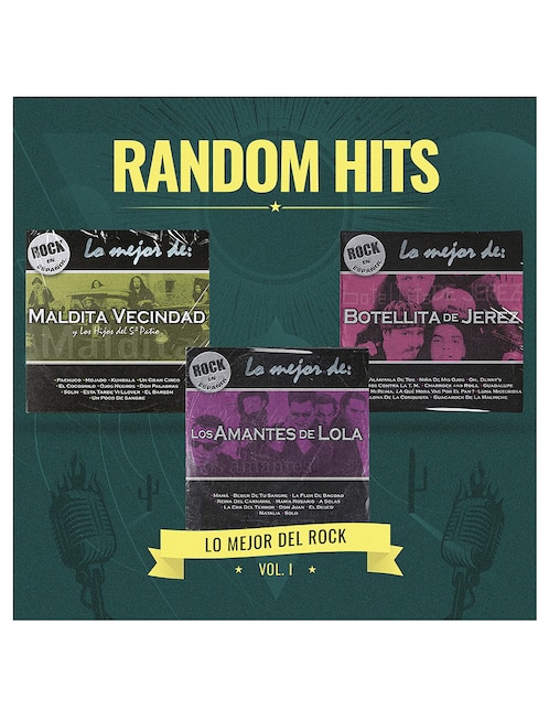 Imagen de producto Random Hits Lo Mejor Del Rock Vol. 1 3 CDs