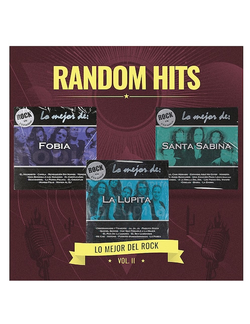 Imagen de producto Random Hits Lo Mejor del Rock Vol. 2 3 CDs