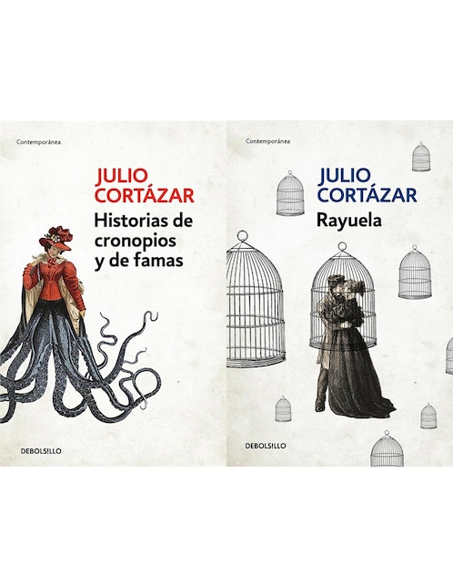 Set 2 libros Historias de cronopios y de famas + Rayuela de Julio Cortázar