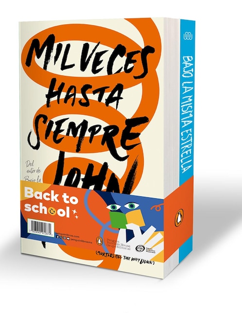 Set 2 libros Bajo la misma estrella + Mil veces hasta siempre de John Green