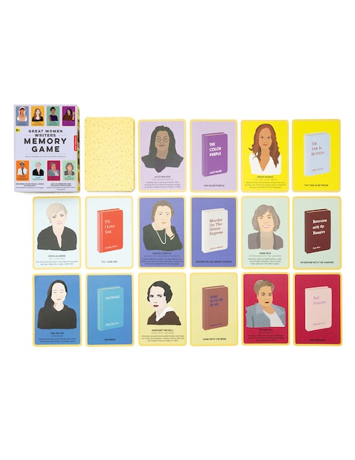 Juego de memoria de grandes mujeres Kikkerland