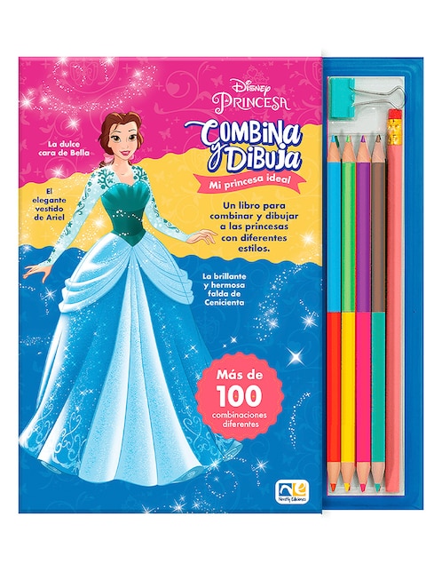 Imagen de producto Libro Combina y Dibuja Princesas de Novelty Ediciones
